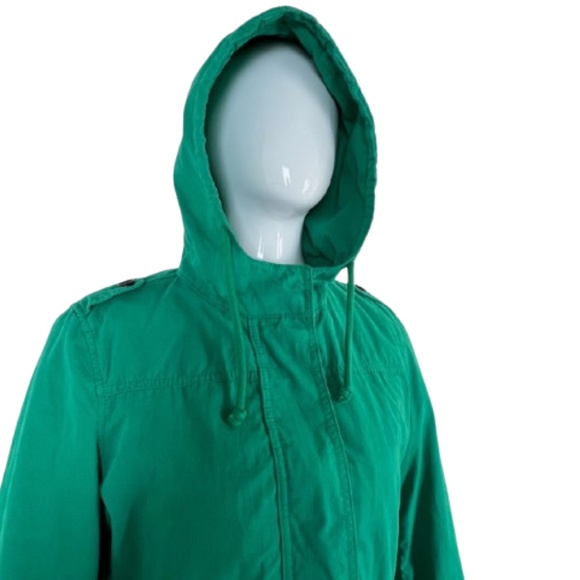 Old Navy Kelly Green Hooded Jacket Zip Out Lining 🎉Host Pick🎉 - Picture 3 of 10